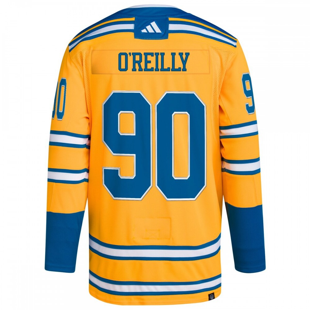 Ryan O'Reilly St. Louis Blues adidas Reverse Retro 2.0 Authentic Player Jersey - Yellow-Pro Kit Vault | Brand New 26/27 Sports Jerseys